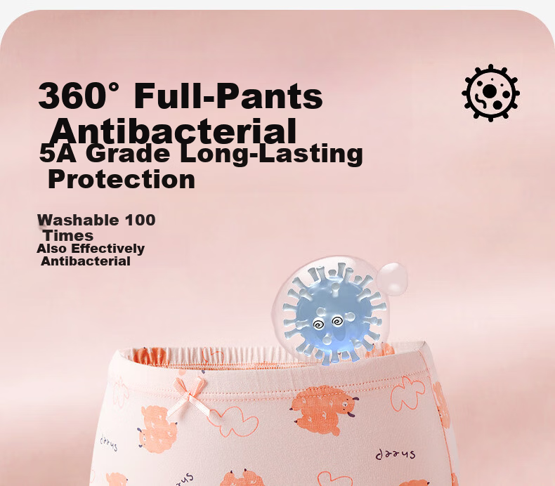 Inborn Kids Girls Modal Boxer Briefs 4-Pack Model 10656 Size 130 4