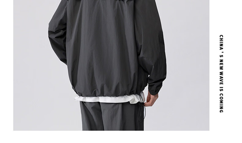 JEEP Outdoor Ice Silk Sun Protection Jacket Unisex Summer UV Protection Fishing Hiking Sunproof Coat Black Gray XS 2