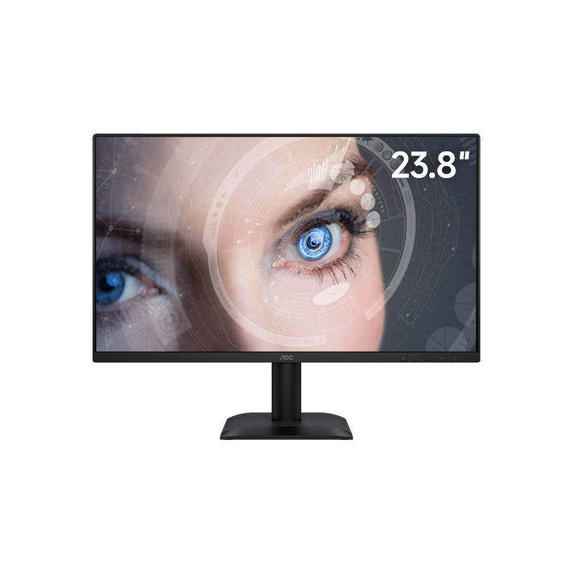 AOC 23.8-inch Monitor 24E40L Low Blue Light Computer Display Screen Office Study Desktop Laptop External Expansion Screen Hardware Circular Polarized Eye Protection