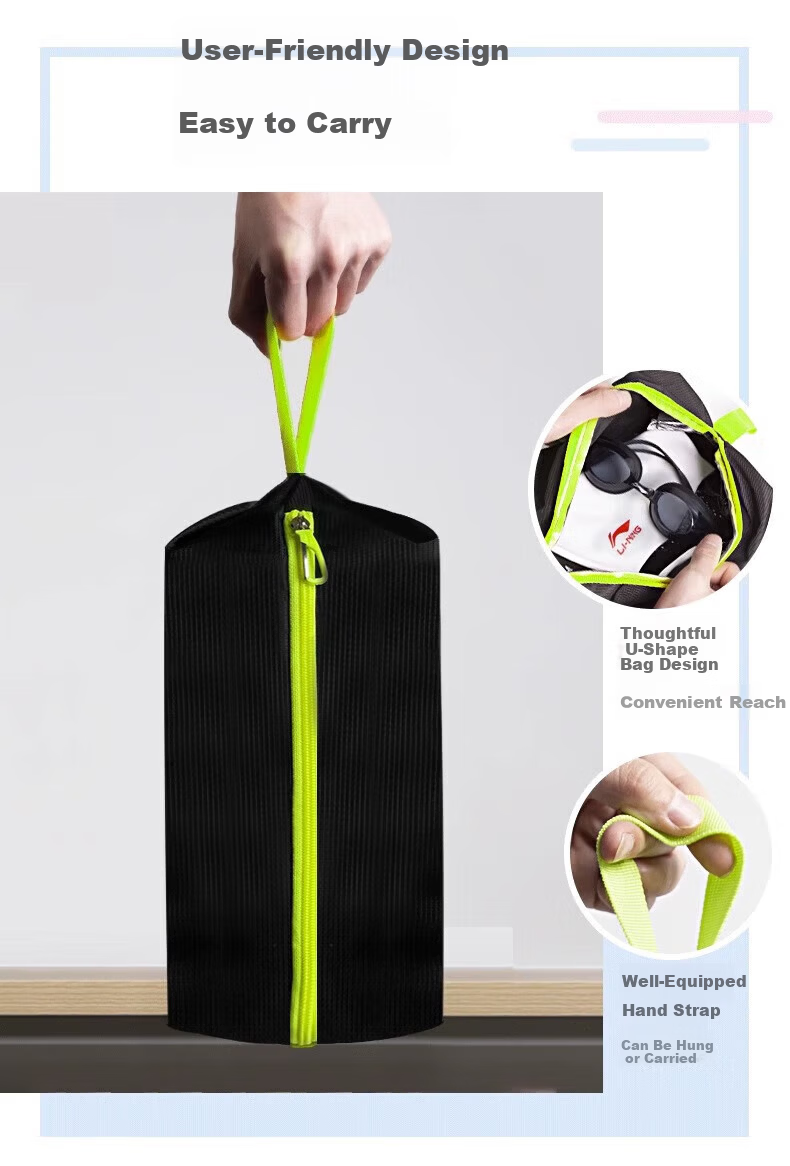 LI-NING Waterproof Swim Bag Dry and Wet Separation Beach Bag Large Capacity Toiletry Storage Bag Swimming Gear 4