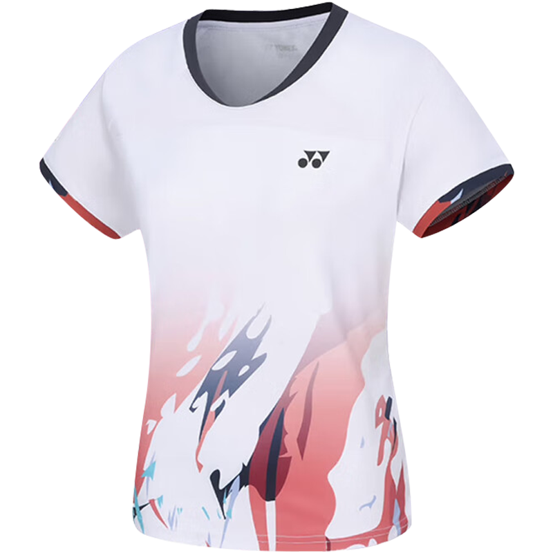 YONEX Badminton Outfit, Comfortable And Breathable, Running And Fitness Short-Sleeve Skirt Set, 210234BCR White XO