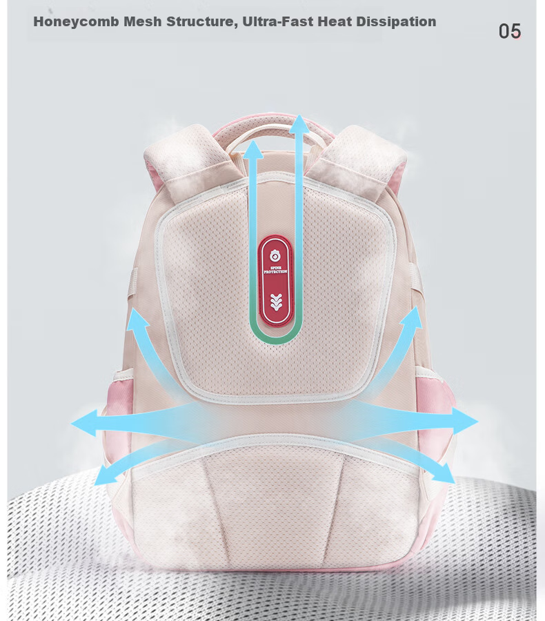 Future Star Elementary School Backpack for Grades 1-3, Lightweight Large Capacity Ergonomic Shoulder Bag for Girls, Light Blue Small Size 15
