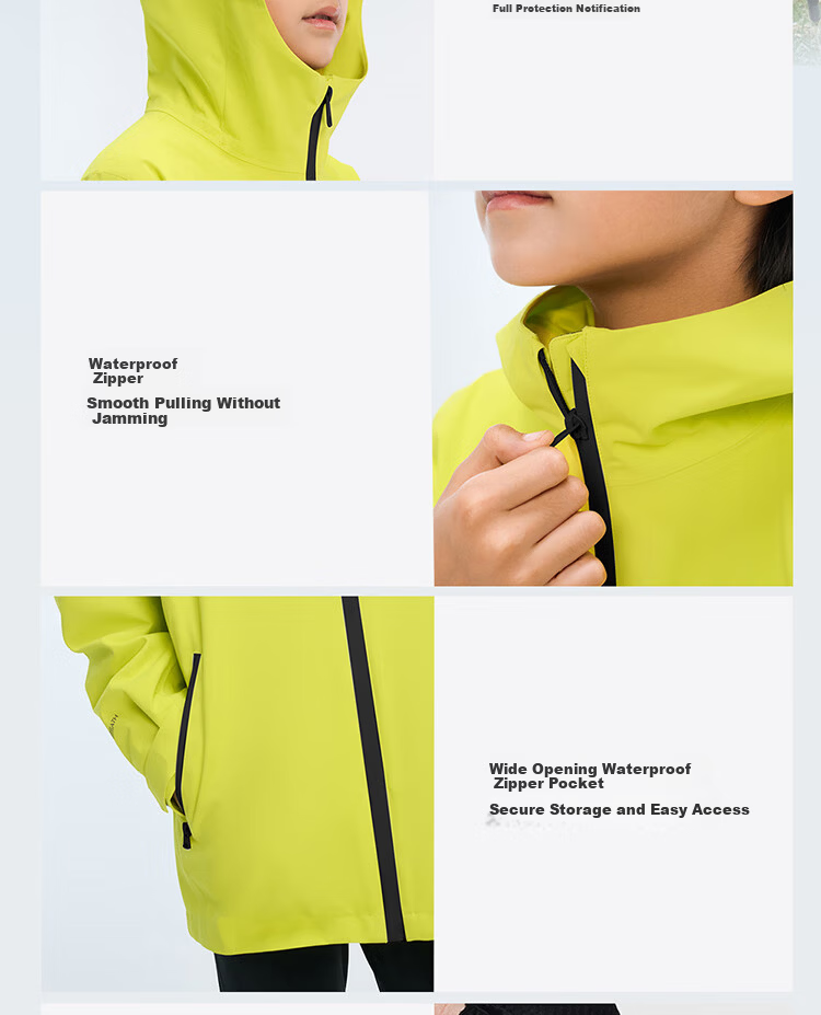 Pelliot [Xiao Yan Ke] Outdoor Children's Single-Layer Big Kids' Windbreaker Waterproof Jacket 135101022 Black 150 10