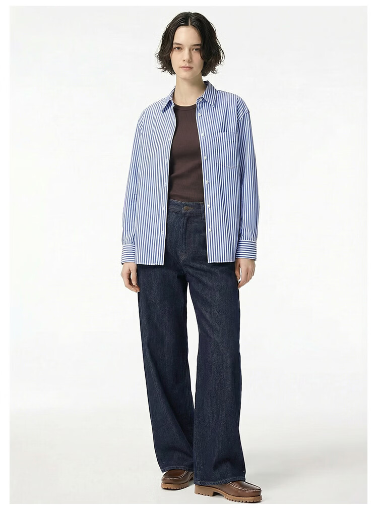 JD Jingzao Tencel Curved Blade Women's Jeans Straight Casual Pants 2026 New Spring Autumn Light Blue 27 18