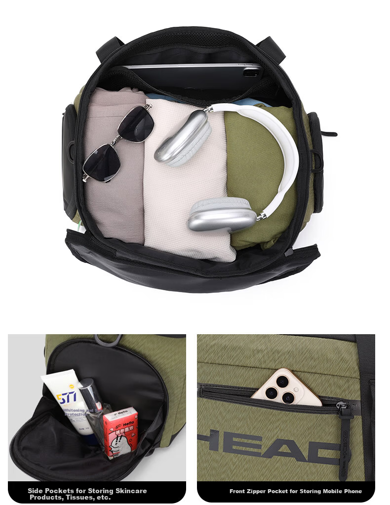 HEAD Travel Bag Multifunctional Tennis Racket Bag Large Capacity Badminton Racket Shoulder Bag Unisex Fitness Business Sports Bag 9