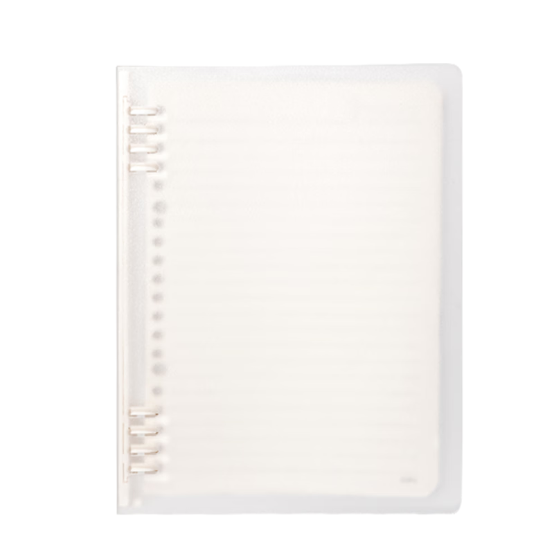 Deli A5/60 Sheets Loose-leaf Notebook Homework Notebook Slide Open Binder Ruled Student Spiral Notebook Notepad Exam Study Public Service Exam Notebook BDHA5-20