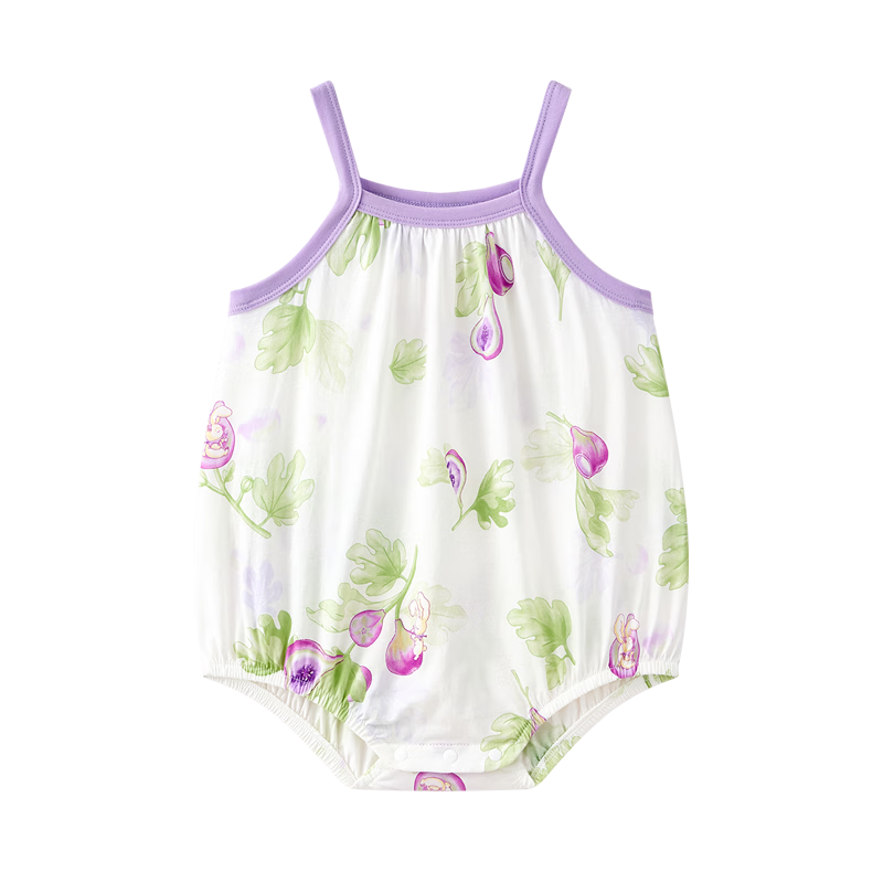 Babycare Natural Cool Sleeveless Triangle Romper Baby Jumpsuit Fig Holiday 90cm