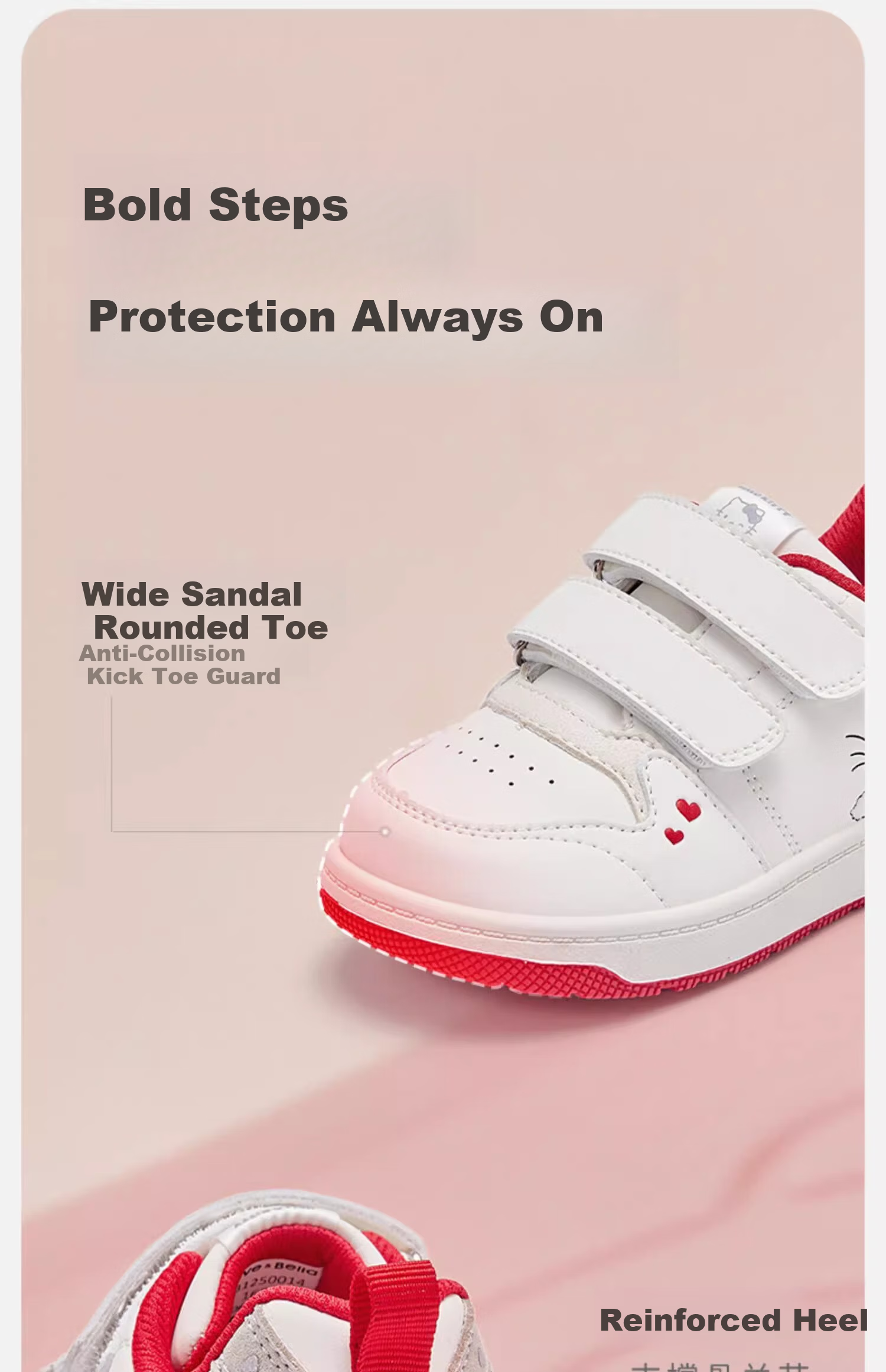 DAVE & BELLA x Hello Kitty Girls' Sneakers Spring Autumn Kids Baby Shoes 2