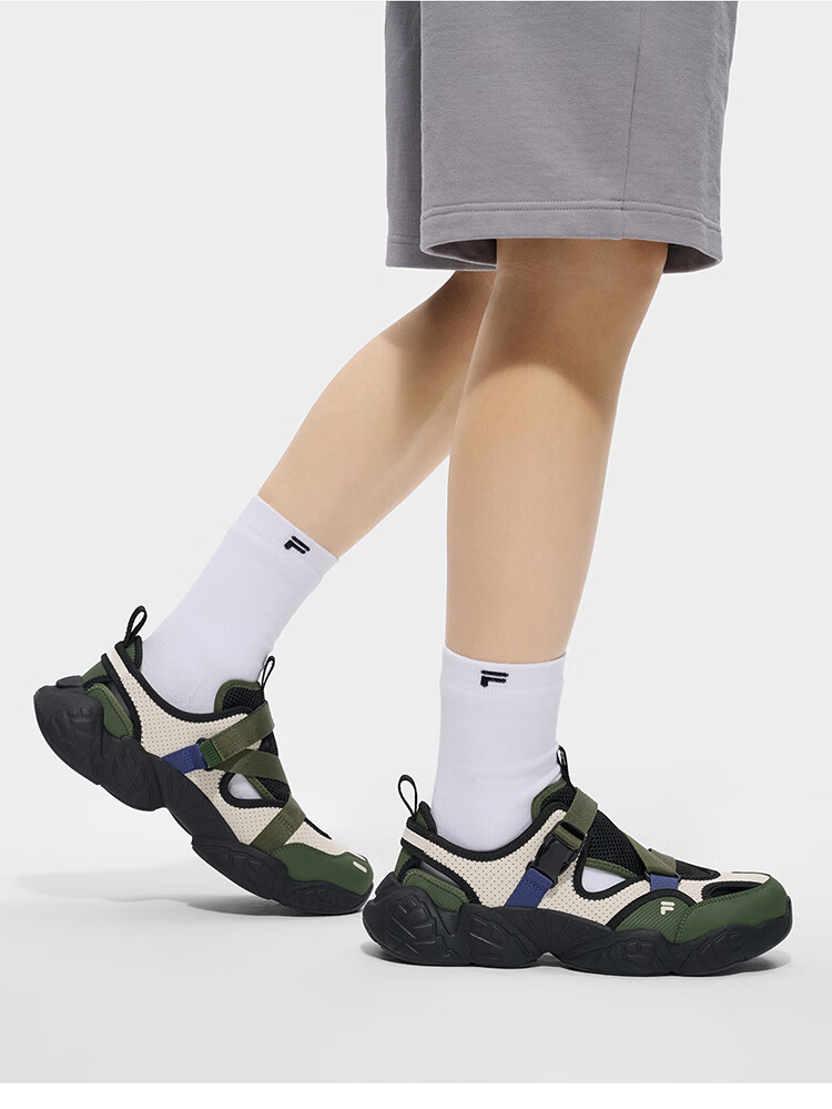 FILA Official Trendy Brand PINECONE SANDAL Men's 2026 Summer Breathable Casual Slip-On Sandals 24
