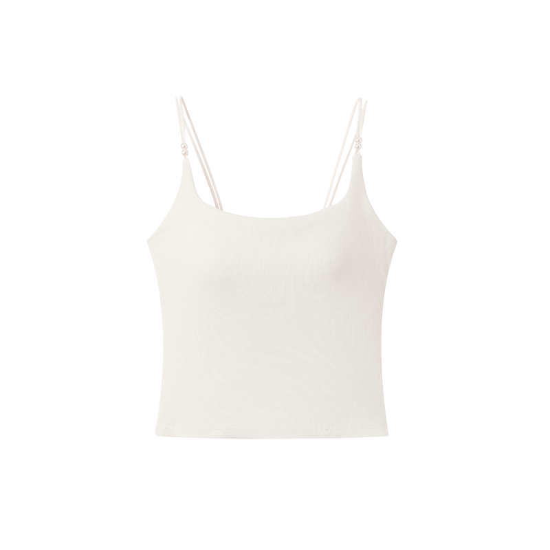 Fenteng Women's Camisole Bra-Free New 2026 Style Outerwear Single Piece Basic Backless Top