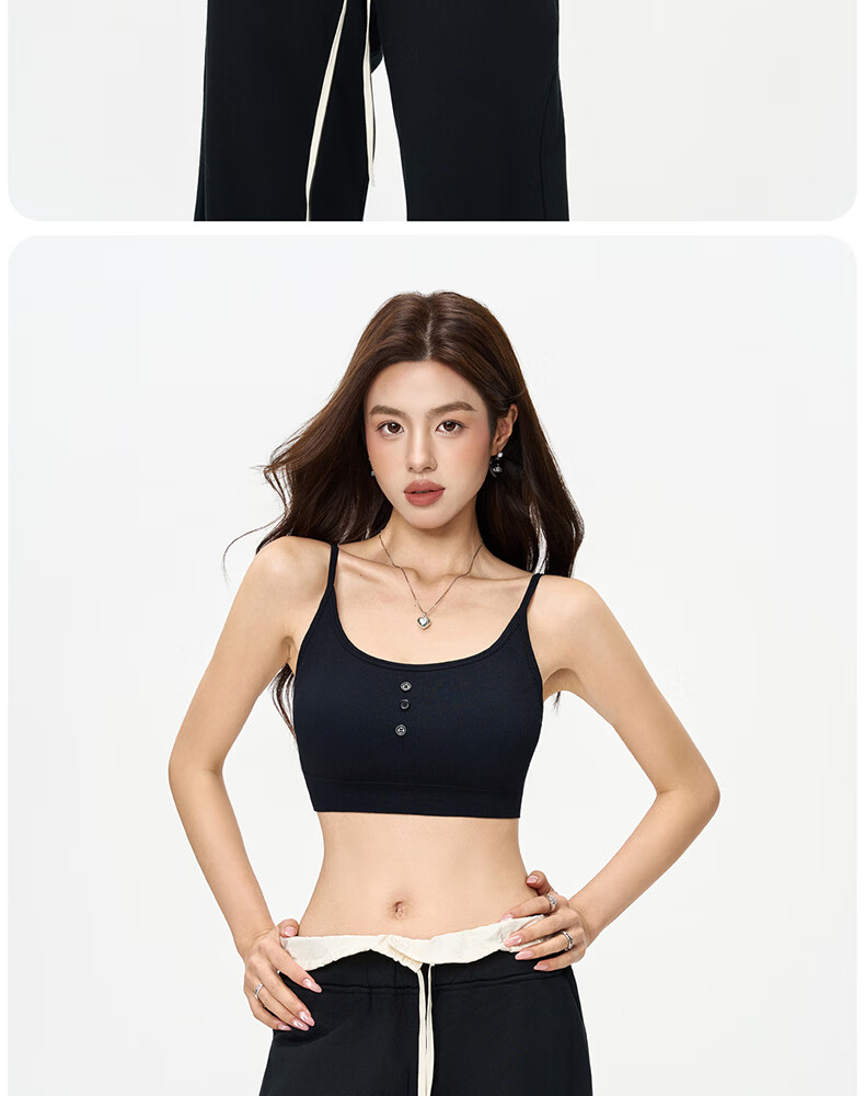 Free Style Modal Camisole Tank Top for Women with Padded Bra, Spring Summer, Beautiful Back, Inner Layer, Outerwear, No Bra Needed 15