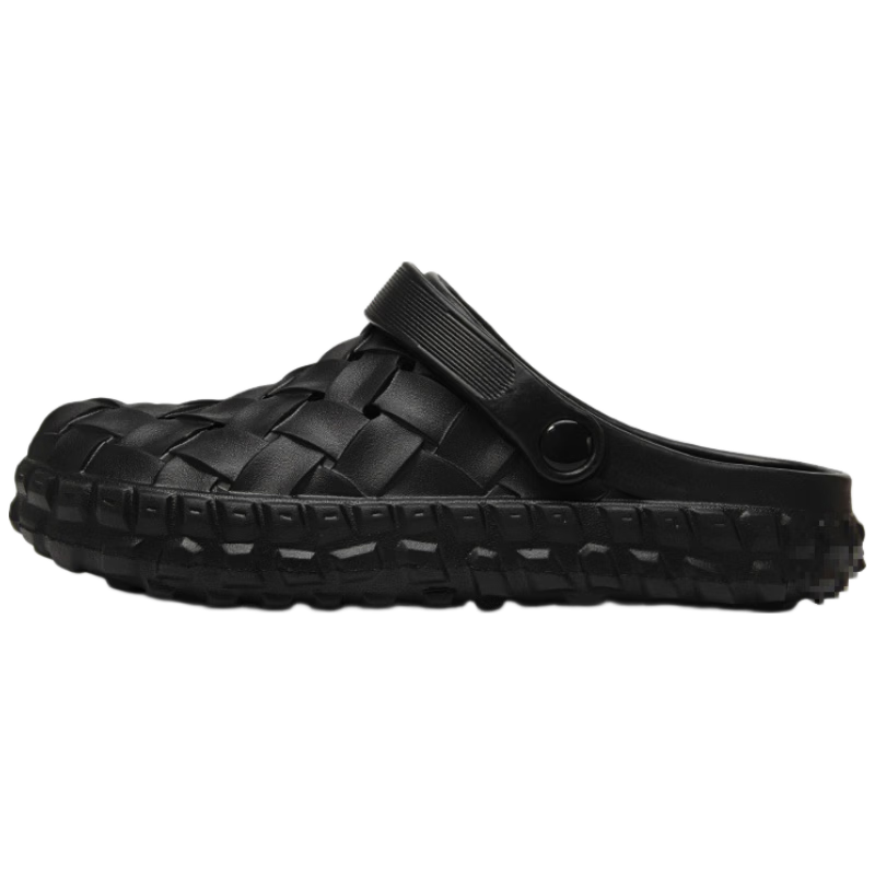 CARTELO Summer Men's Outdoor Non-Slip Thick Sole Breathable Closed-Toe Clog Sandals RZ01 Black Size 40-41