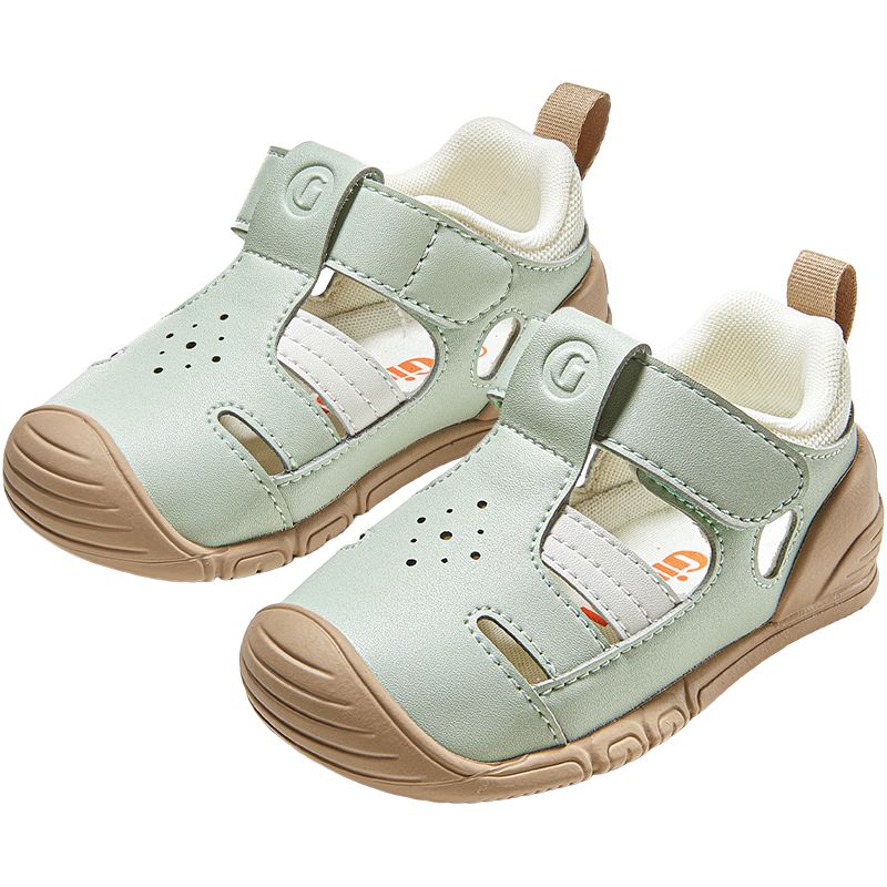 Ginoble Children's Pre-Walking Shoes 2026 Summer New Breathable Sandals 0-1 Year Old Baby Boys and Girls Shoes GB2561 Light Gray