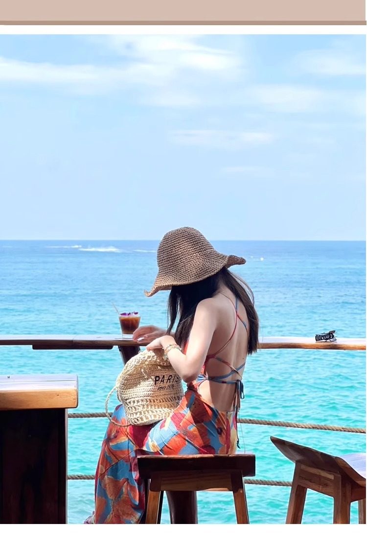 Ousen Oversized Wide Brim Straw Hat for Women Beach Sun Protection Foldable Deep Fisherman Hat Large Size 11