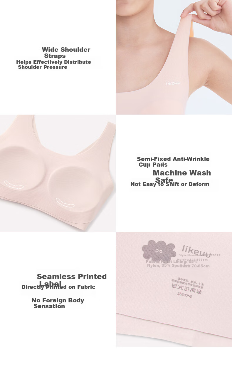 Like Uu Girls' Underwear for Middle School Students Aged 12-16, Ubras Developmental Bra for Teenage Girls, Children's Vest Sports Underwear 14