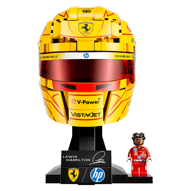 LEGO Building Blocks 43022 Ferrari Team Hamilton Helmet Toy for Boys and Girls Children's Day Gift Display