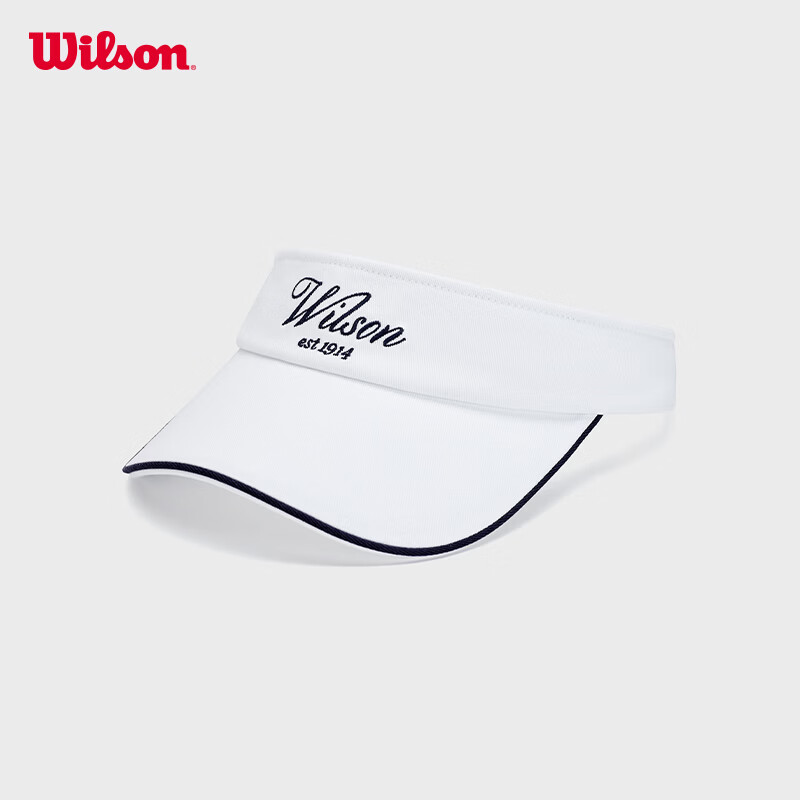 Wilson Unisex Classic Lightweight Breathable Adjustable Open-Top Sports Casual Trendy Tennis Cap