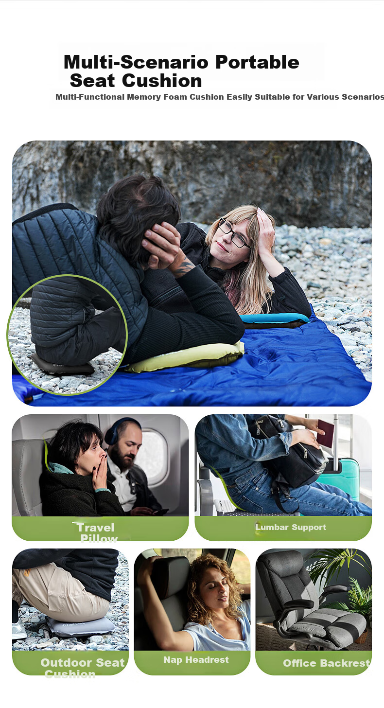 ATEPA Ultra-Light Eco-Friendly Inflatable Camping Stadium Seat Outdoor Camping Mat 3