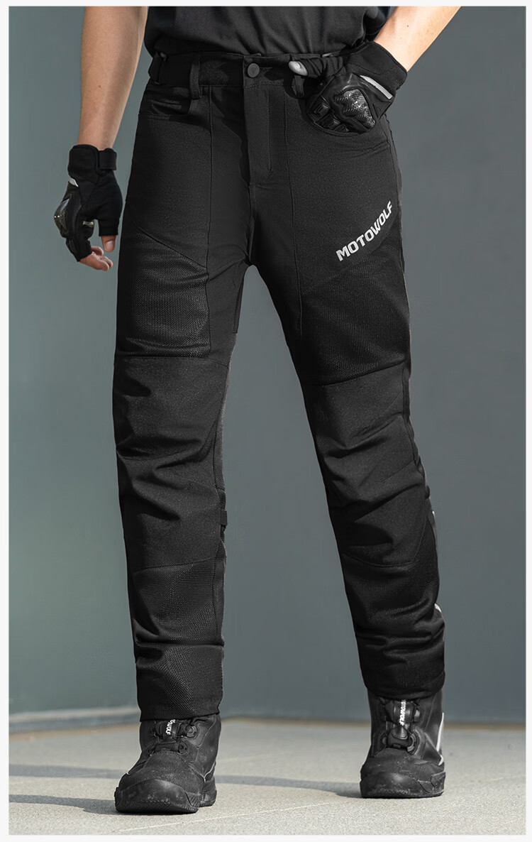 MOTOWOLF Motorcycle Riding Pants Professional Riding Gear Breathable CE Level Protective Motorcycle Casual Pants Summer Unisex 8