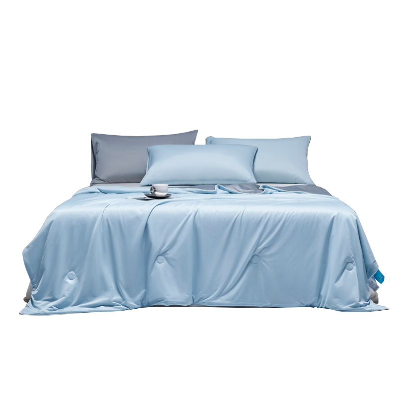 Miiow Cat Class A Cooling Air Conditioning Quilt Washable Summer Quilt Cooling Index 0.29 Water Green 2.0m*2.3m