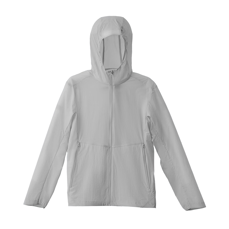 JD Jingzao Ultra-Light Skin Jacket Sun Protection Clothing Men UV Protection 2026 Summer New High-End Sun Protection Women Floating Cloud Gray 3XL