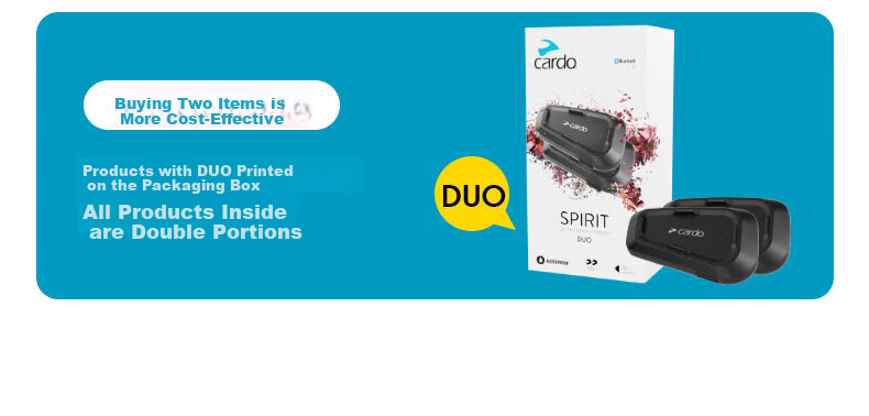 CARDO Motorcycle Helmet Bluetooth Headset Noise-Cancelling Waterproof Full and Half Helmet SPIRITHDSINGLE Original Box 6