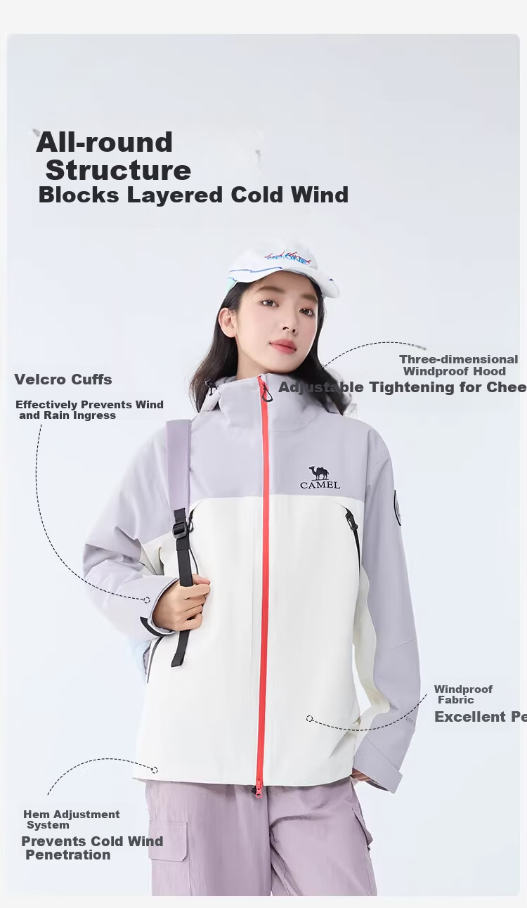 CAMEL RainBlade LT 3-in-1 Waterproof Windproof Mountaineering Jacket 2025 Outdoor Storm-Grade 2