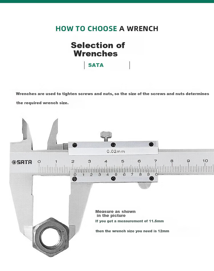 SATA Matte Dual-Use Wrench 46MM 40248 4