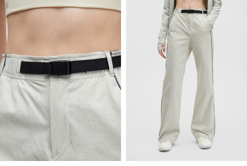 Jiaonei [Liu Haocun Same Style] Liangpi 504Cool Pro Women's Quick-Dry Flared Sun-Protective Workwear Casual Pants 17