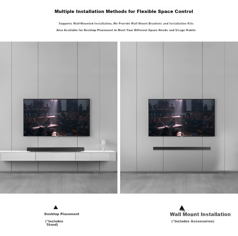 HiVi Hyperspace Soundbar 3.1.2 Channel Dolby Audio Home Theater Gaming TV Speaker Gray 7