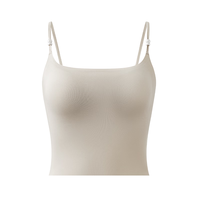 Herbal Original Color Camisole Women's Bra with Padding 2026 Spring Summer New Back Beauty Integrated Base Layer Outerwear
