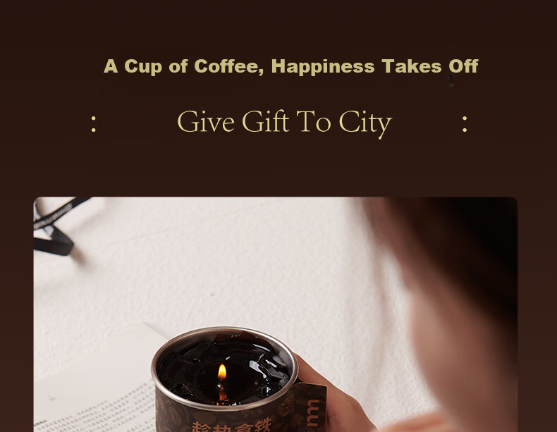 EMMA MOLLY Coffee Addiction Scented Candle 220g Bedroom Indoor Fragrance New Wedding Birthday Valentine's Day Gift for Women 20