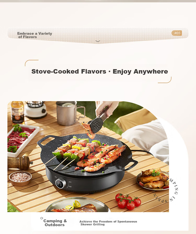 Midea Electric Ceramic Stove Tea Cooker Induction Cooker Household New Induction Cooker Hot Pot Smart Double Ring High Power Battery Stove Stir-fry Stove Tea Brewing Stove Hot Pot Stove MC-HW22E03 9