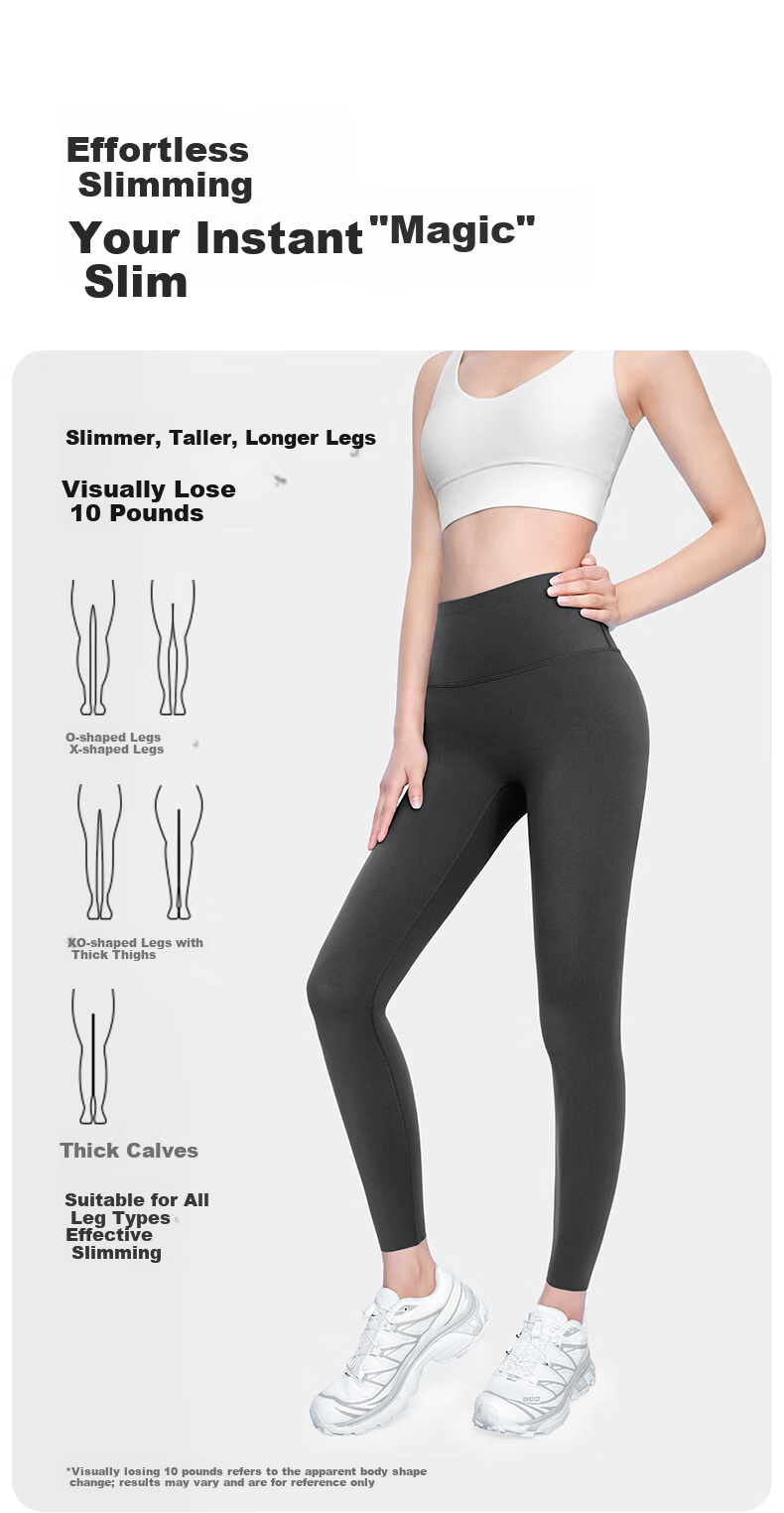 Ono Kazuko Women's Sharkskin Pants Thin Breathable 2025 New Spring Summer Yoga Pants Waist Slimming Hip Lifting Cooling Leggings 7