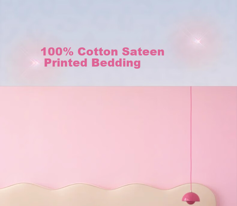 Tbh Sanrio Hello Kitty 3-Piece Bedding Set Cotton Four-Season Twill Printed Bed Linen 1.2m Denim Leopard Print 2