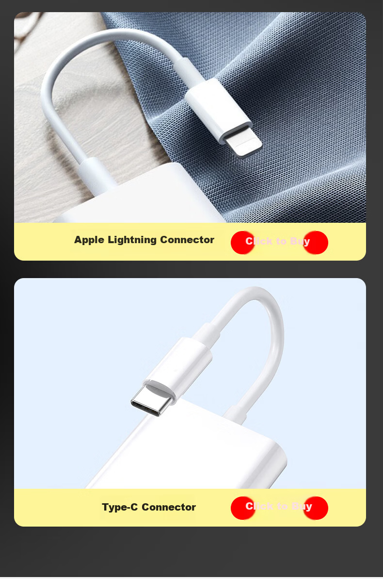 Masentek Type-C to HDMI Adapter TV HD Video Casting Display Monitor Projector Screen Mirroring Cable Apple Lightning to iPad Converter Adapter 3