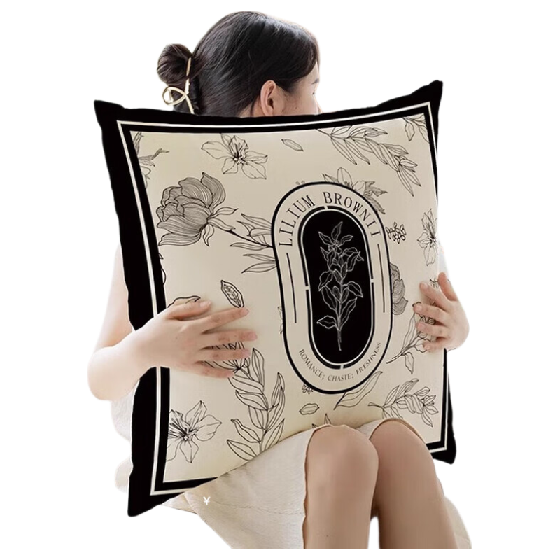 Yinshang American-Style Throw Pillow, Luxurious High-End Sofa Living Room Cushion, Bedside Large Backrest Pillow Cover with Insert