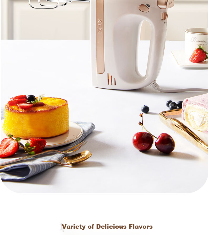 KPS KS938DC Electric Handheld Mixer Whisk Cream Beater for Home Baking 18
