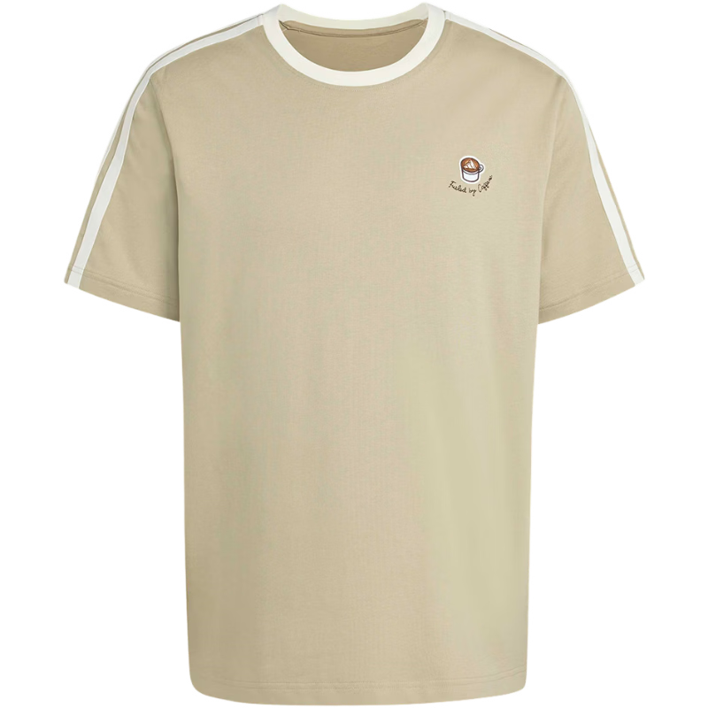 Adidas Sports Style Series Men's M COFFEE CUP T Short Sleeve T-Shirt JZ5071 Brown S