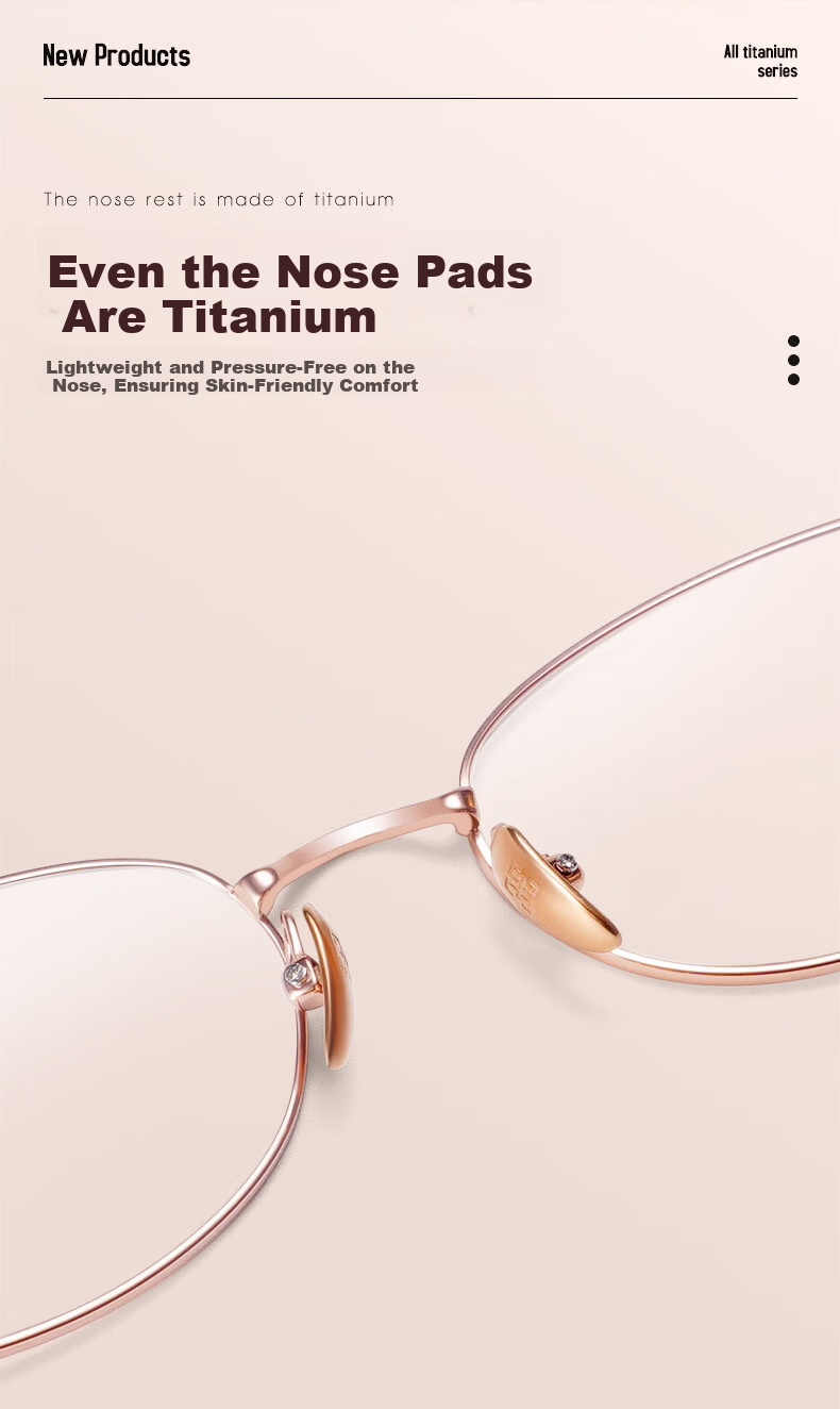 Sunset Red Pure Titanium Reading Glasses HD Blue Light Blocking Fashionable Premium E125M +1.50 Diopter 5
