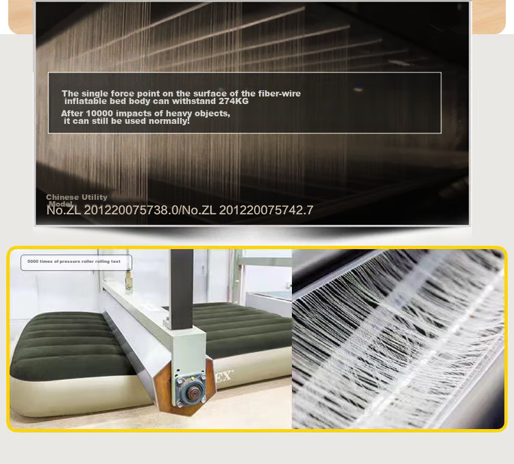 INTEX Automatic Inflatable Mattress, Outdoor Travel Air Bed, Nap Bed, Foldable Home Bed, Tent Moisture-Proof Mat, 64109 7