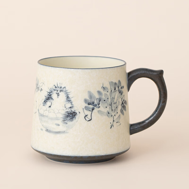 ZEROKY CLAN Ceramic Coffee Mug 360ml Home Office Milk Cup for Men and Women Single Gift Cup