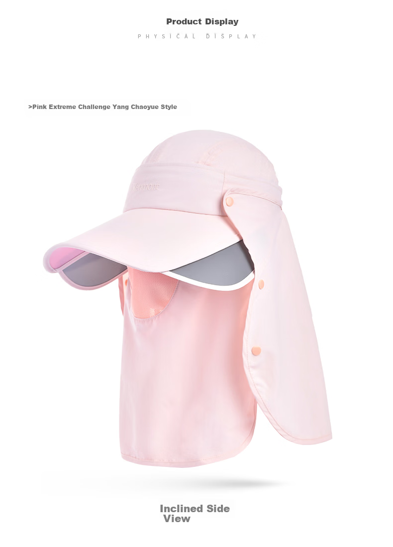 Kenmont Spring Summer Sun Protection Face Covering UV Protection Open Top Hat Light Khaki 15