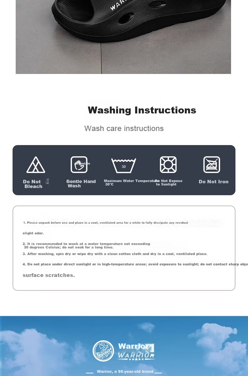 Huili Sports Slippers for Men, Summer Outdoor Wear, Non-Slip Beach Sandals, EVA Bathroom Shower Slide Sandals, Gray, Size 40-41 10