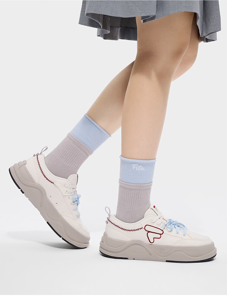 FILA Official Trendy Brand 50-50 DX II Canvas Shoes 2026 Summer Casual Versatile Sneakers 36