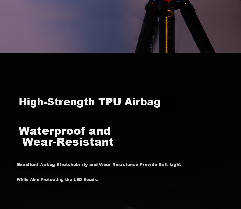 AMBITFUL ZhiJie GCA30C Air Column Light Dual Color Temperature RGB Video Photography Fill Light Live Streaming Wedding Camping Portable Soft Light Outdoor Live Streaming Light 26
