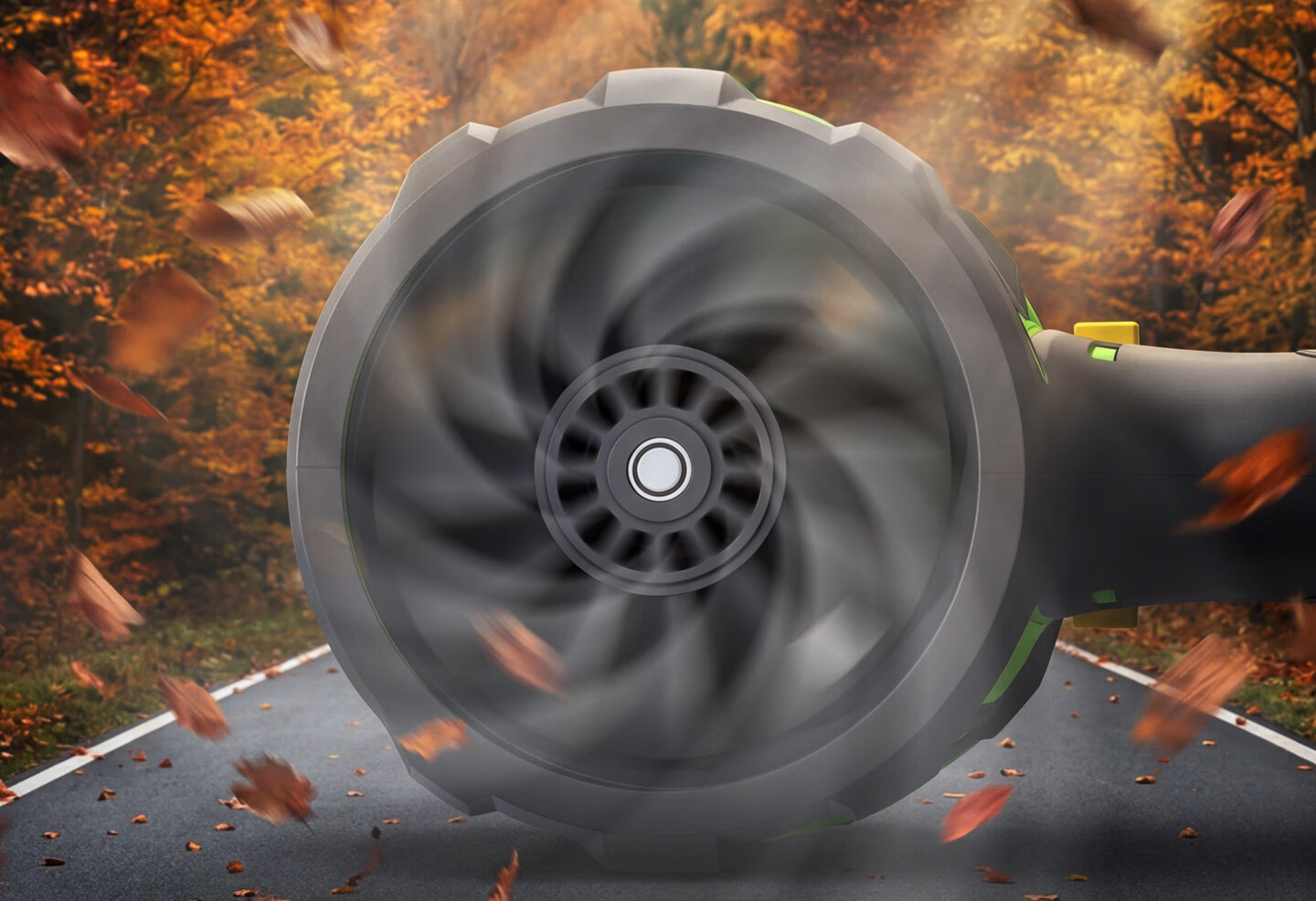 GREENER High-Power Turbo Fan Blower Dual-Use Blower and Vacuum Cleaner Car Wash Lithium Battery Blower 7.5Ah 20