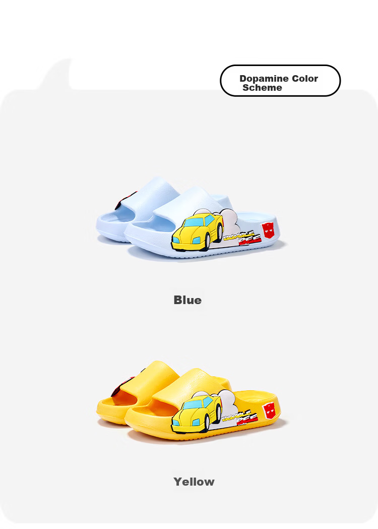 Transformers Boys Summer Slippers Non-Slip Soft Sole Blue Size 210 5