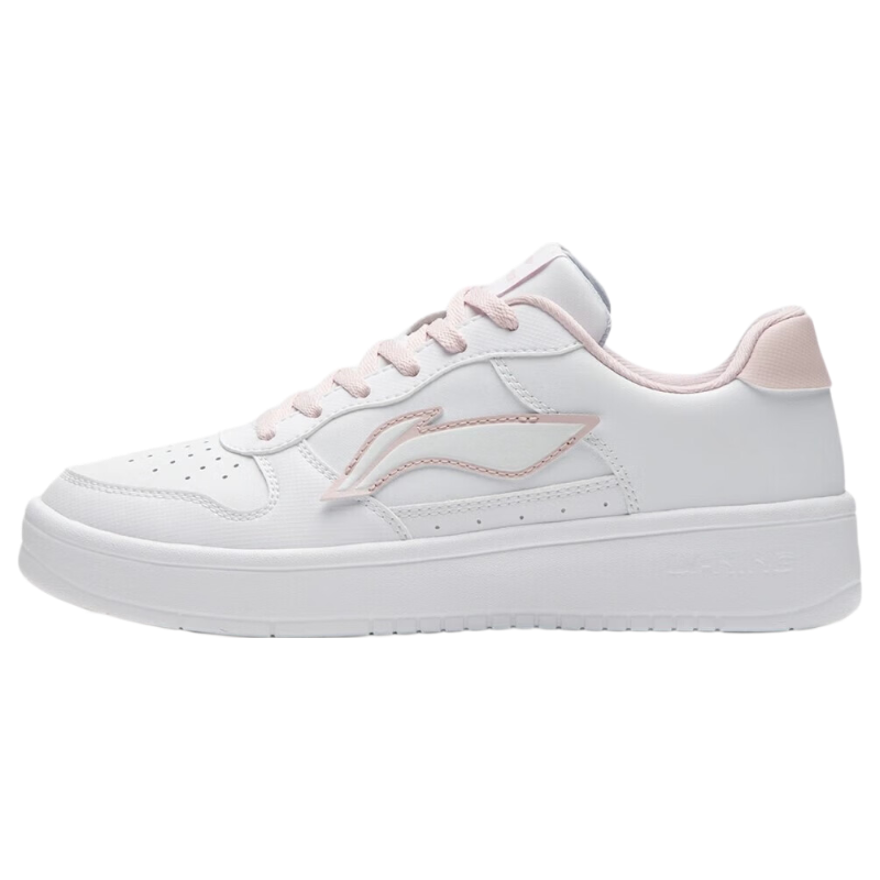 LI-NING Floating Boat Women's Low-Cut Breathable White Sneakers Classic Lightweight Sports Casual Shoes Comfortable Versatile Shoes for Women