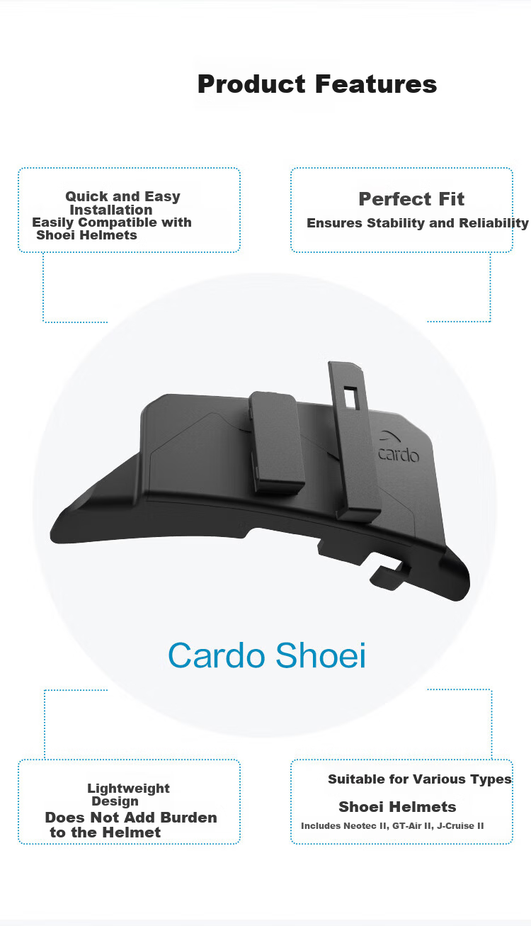 CARDO Motorcycle Helmet Bluetooth Headset Original Box Cross-Brand Intercom JBL Sound Cardo Edge 16